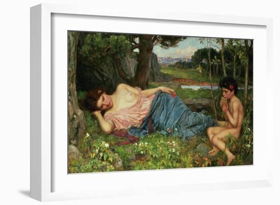 Listen to My Sweet Pipings, 1911-John William Waterhouse-Framed Giclee Print