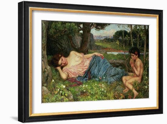 Listen to My Sweet Pipings, 1911-John William Waterhouse-Framed Giclee Print