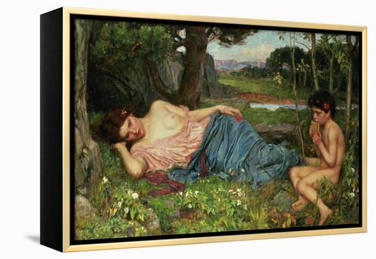 Listen to My Sweet Pipings, 1911-John William Waterhouse-Framed Premier Image Canvas