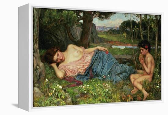 Listen to My Sweet Pipings, 1911-John William Waterhouse-Framed Premier Image Canvas