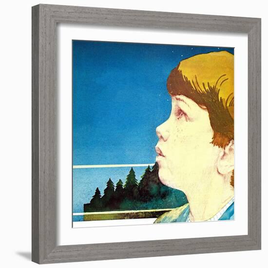 Listen to the Darkness - Child Life-Dave Mankins-Framed Giclee Print