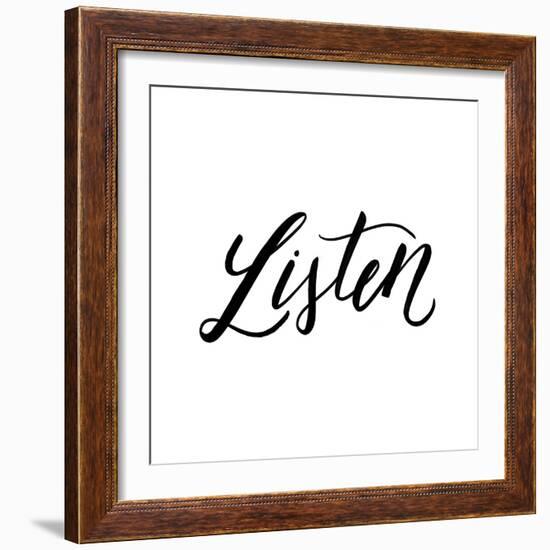 Listen-Ashley Santoro-Framed Giclee Print