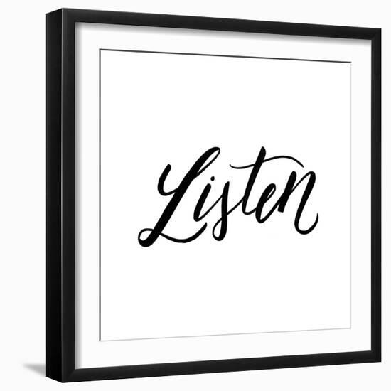 Listen-Ashley Santoro-Framed Giclee Print