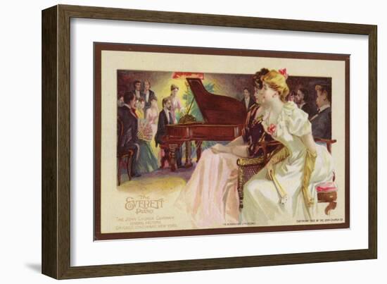 Listening to a Piano Recital-null-Framed Giclee Print