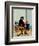 "Listening to the Sea", July 21, 1956-John Falter-Framed Giclee Print