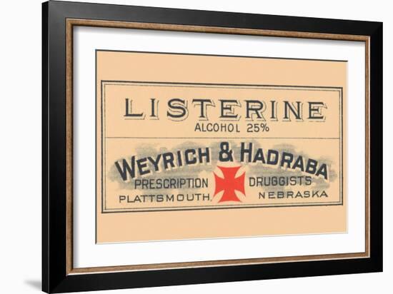 Listerine Alcohol 25%-null-Framed Art Print