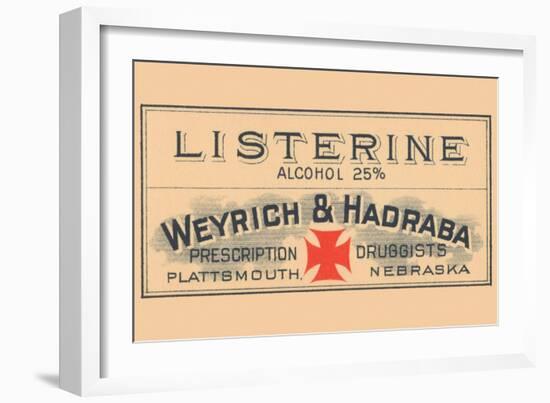 Listerine Alcohol 25%-null-Framed Art Print