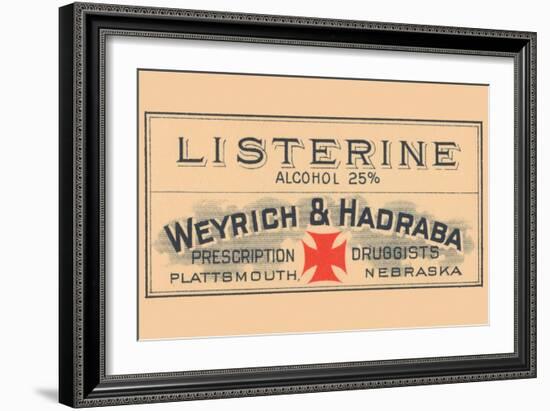 Listerine Alcohol 25%-null-Framed Art Print