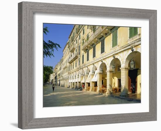 Liston Arcades, Corfu Town, Corfu, Ionian Islands, Greece, Europe-Hans Peter Merten-Framed Photographic Print