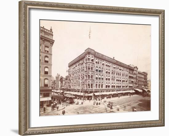 Lit Brothers, Market Street at 8th, Northeast Corner, 1898-null-Framed Photographic Print