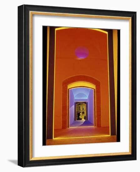 Lit Doorway in the Ciutat Vella Area, Barcelona, Spain-Stuart Westmoreland-Framed Photographic Print