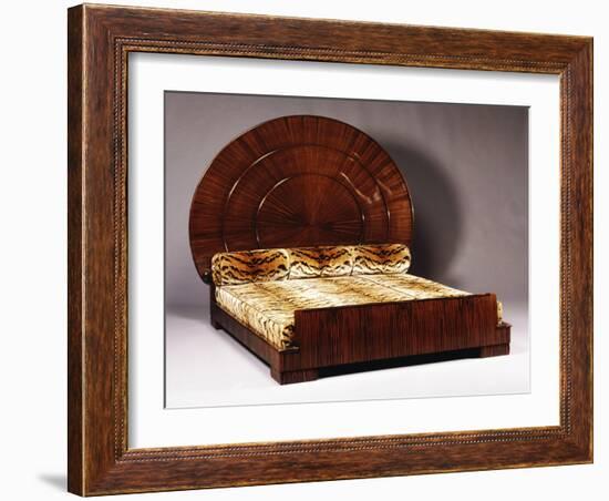 Lit Soleil Bed in Macassar Ebony, 1923-Emile Jacques Ruhlmann-Framed Giclee Print