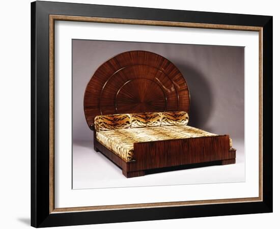 Lit Soleil Bed in Macassar Ebony, 1923-Emile Jacques Ruhlmann-Framed Giclee Print