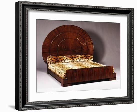 Lit Soleil Bed in Macassar Ebony, 1923-Emile Jacques Ruhlmann-Framed Giclee Print