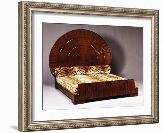 Lit Soleil Bed in Macassar Ebony, 1923-Emile Jacques Ruhlmann-Framed Giclee Print