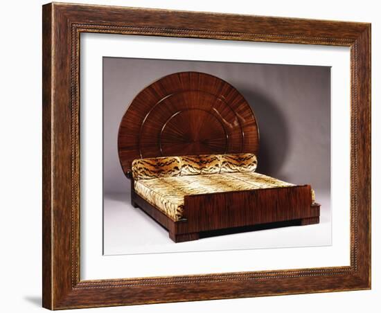 Lit Soleil Bed in Macassar Ebony, 1923-Emile Jacques Ruhlmann-Framed Giclee Print