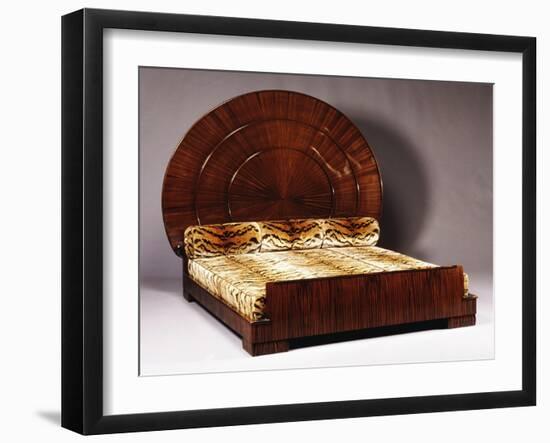 Lit Soleil Bed in Macassar Ebony, 1923-Emile Jacques Ruhlmann-Framed Giclee Print