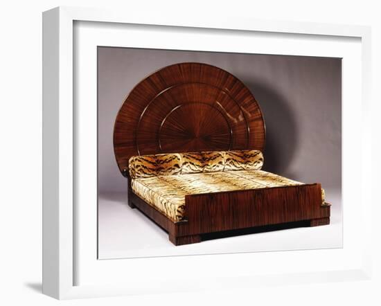 Lit Soleil Bed in Macassar Ebony, 1923-Emile Jacques Ruhlmann-Framed Giclee Print