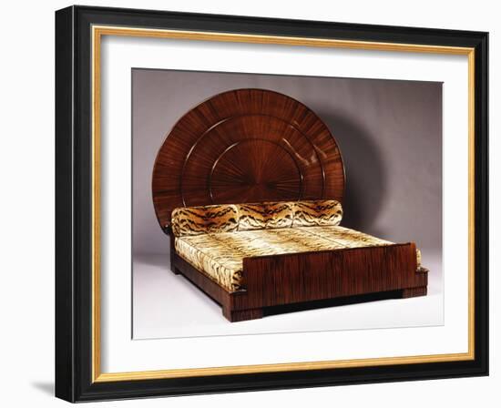 Lit Soleil Bed in Macassar Ebony, 1923-Emile Jacques Ruhlmann-Framed Giclee Print