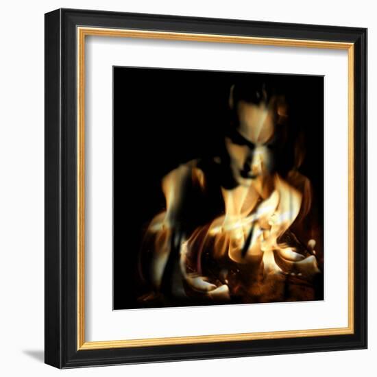 Lit-Gideon Ansell-Framed Premium Photographic Print