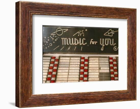 Litchfield, Illinois, USA. Route 66 Vintage Juke Box-Julien McRoberts-Framed Photographic Print