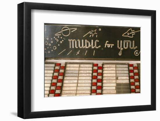 Litchfield, Illinois, USA. Route 66 Vintage Juke Box-Julien McRoberts-Framed Photographic Print