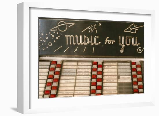 Litchfield, Illinois, USA. Route 66 Vintage Juke Box-Julien McRoberts-Framed Photographic Print