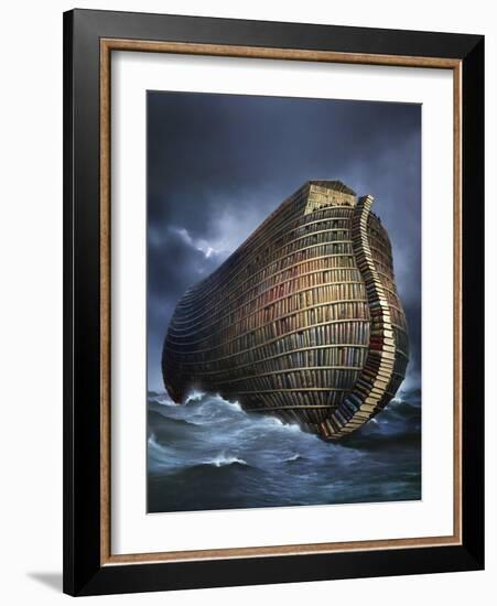 Literary Ark, Conceptual Artwork-SMETEK-Framed Photographic Print