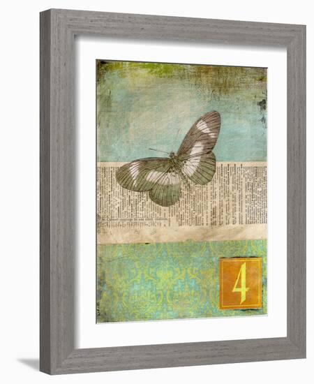 Literary Butterfly 2-Jan Weiss-Framed Art Print