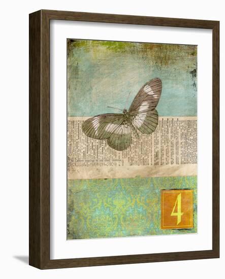 Literary Butterfly 2-Jan Weiss-Framed Art Print