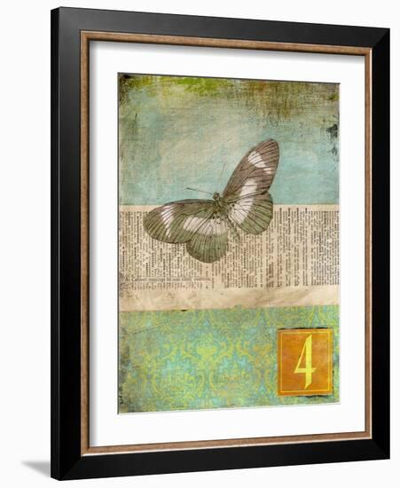 Literary Butterfly 2-Jan Weiss-Framed Art Print