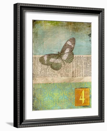 Literary Butterfly 2-Jan Weiss-Framed Art Print