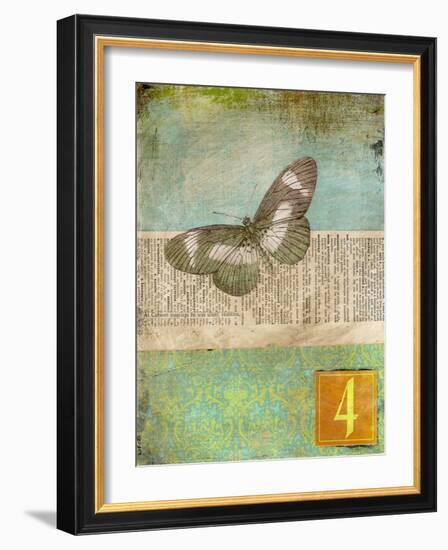 Literary Butterfly 2-Jan Weiss-Framed Art Print