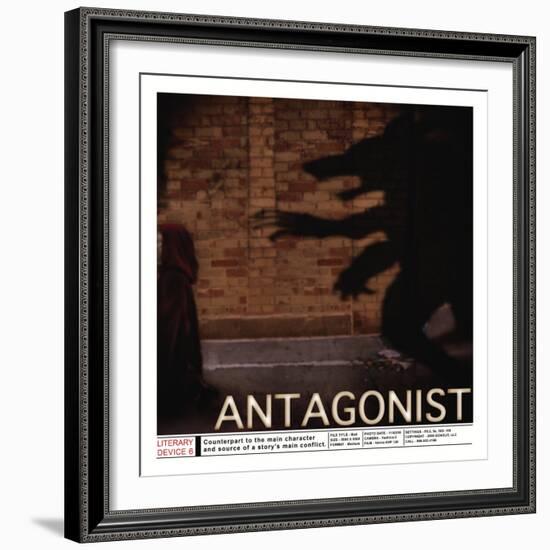 Literary Devices: Antagonist-Jeanne Stevenson-Framed Art Print