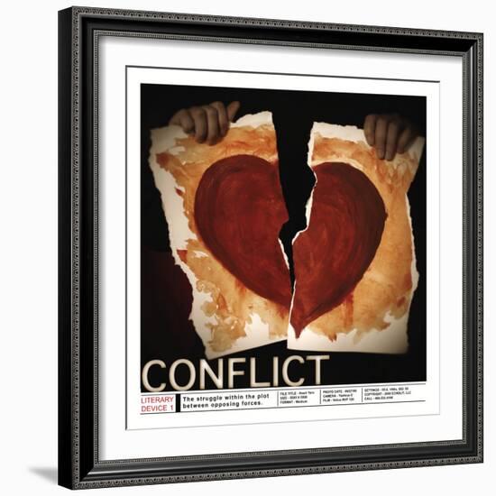 Literary Devices: Conflict-Jeanne Stevenson-Framed Art Print