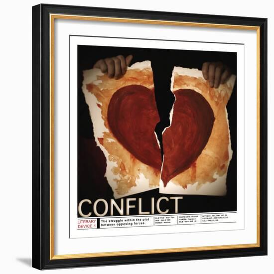 Literary Devices: Conflict-Jeanne Stevenson-Framed Art Print