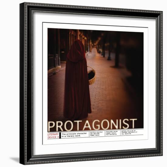 Literary Devices: Protagonist-Jeanne Stevenson-Framed Art Print