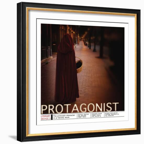 Literary Devices: Protagonist-Jeanne Stevenson-Framed Art Print