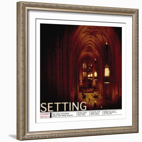 Literary Devices: Setting-Jeanne Stevenson-Framed Art Print