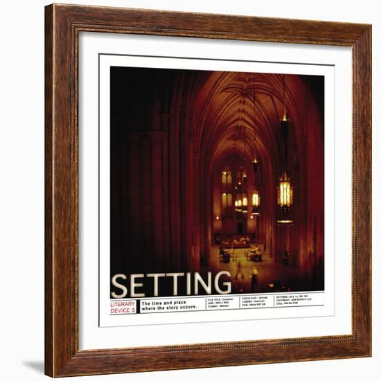 Literary Devices: Setting-Jeanne Stevenson-Framed Art Print