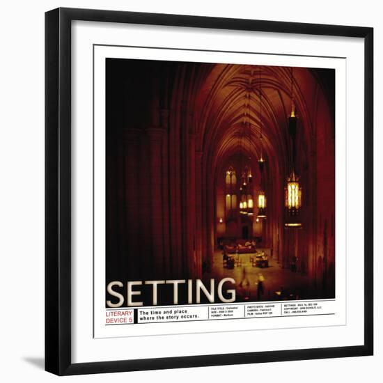 Literary Devices: Setting-Jeanne Stevenson-Framed Art Print