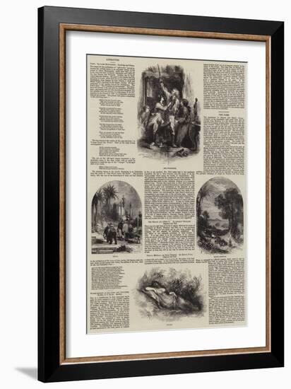 Literary Illustrations-null-Framed Giclee Print