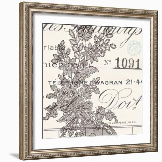 Literary Lace 1-Z Studio-Framed Art Print