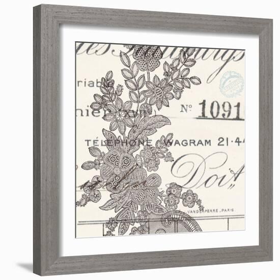 Literary Lace 1-Z Studio-Framed Art Print