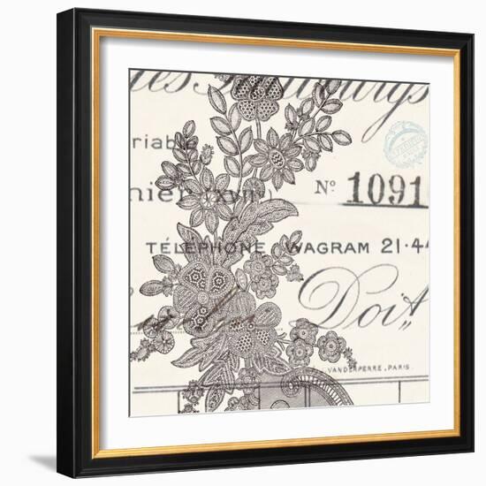 Literary Lace 1-Z Studio-Framed Art Print