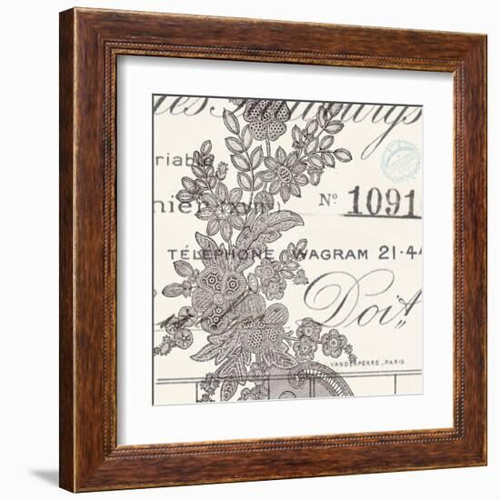 Literary Lace 1-Z Studio-Framed Art Print