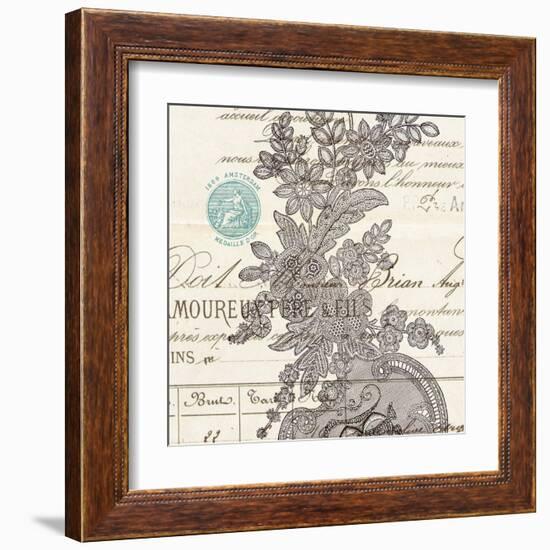 Literary Lace 3-Z Studio-Framed Art Print