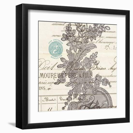 Literary Lace 3-Z Studio-Framed Art Print