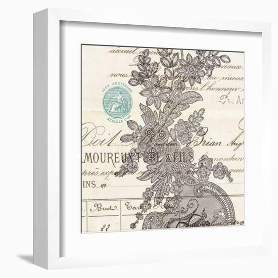 Literary Lace 3-Z Studio-Framed Art Print