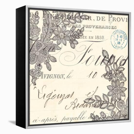 Literary Lace 4-Z Studio-Framed Stretched Canvas